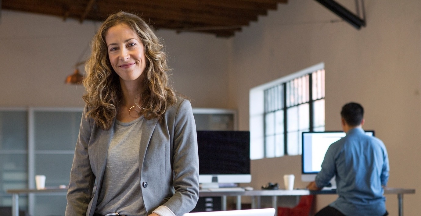 Business woman at desk